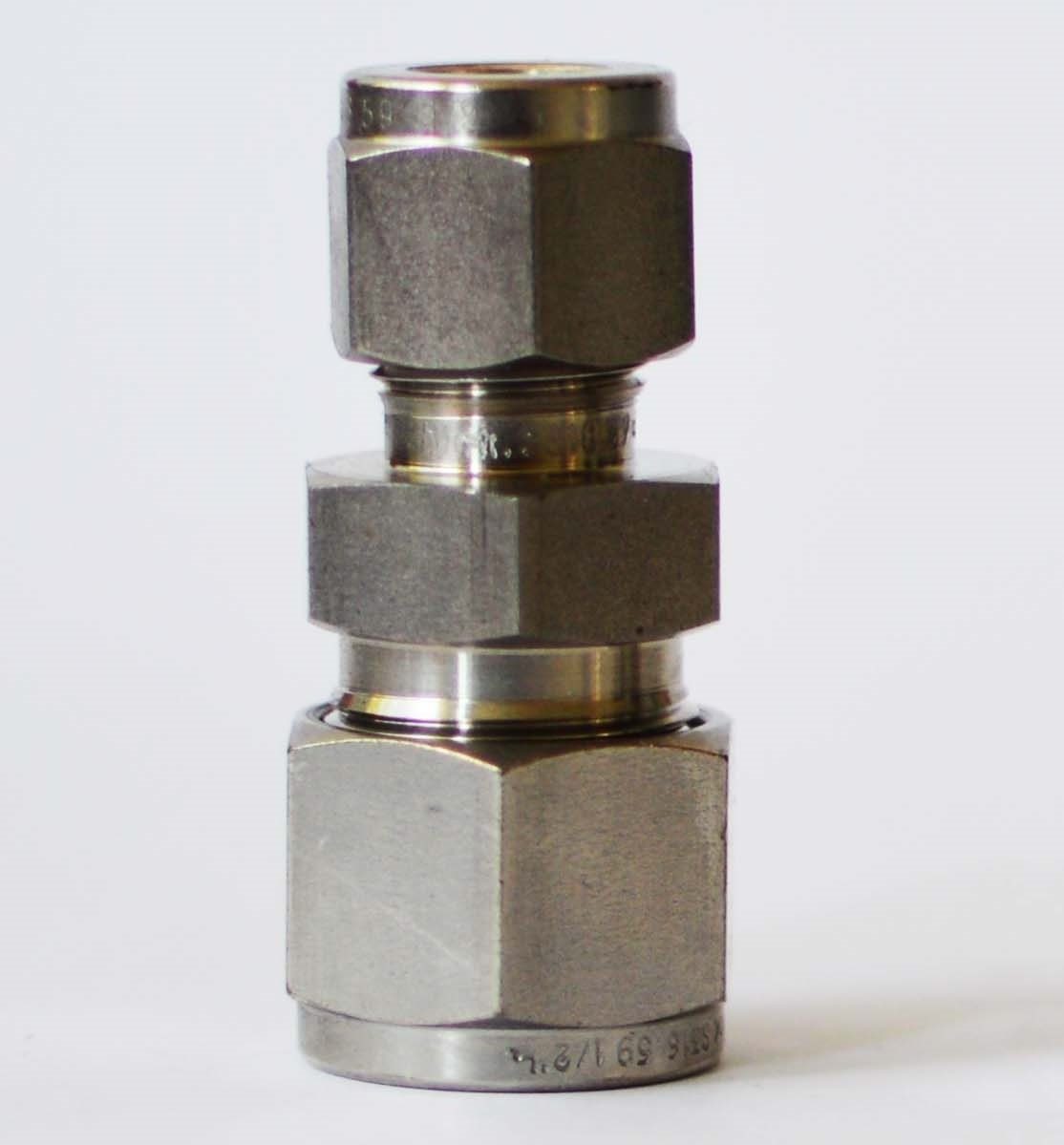 Stainless Steel Reducing Union Compression Tube Fitting - Tetrapy Pty Ltd